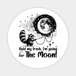 Feral Moon Raccoon Magnet